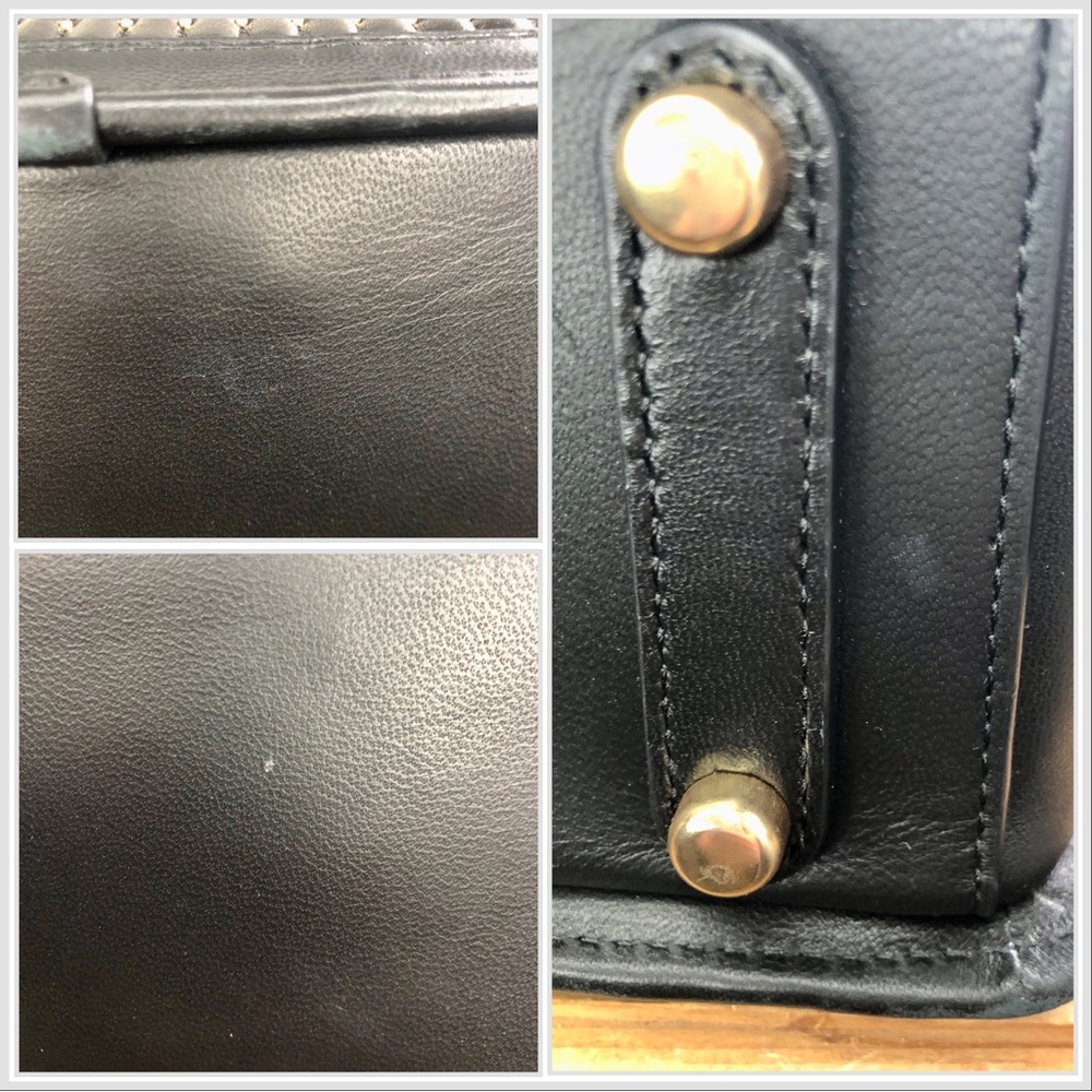 S⭕️LD‼️Coach Dreamer With Quilting And Rivets Gold/Black - Picture 12 of 12